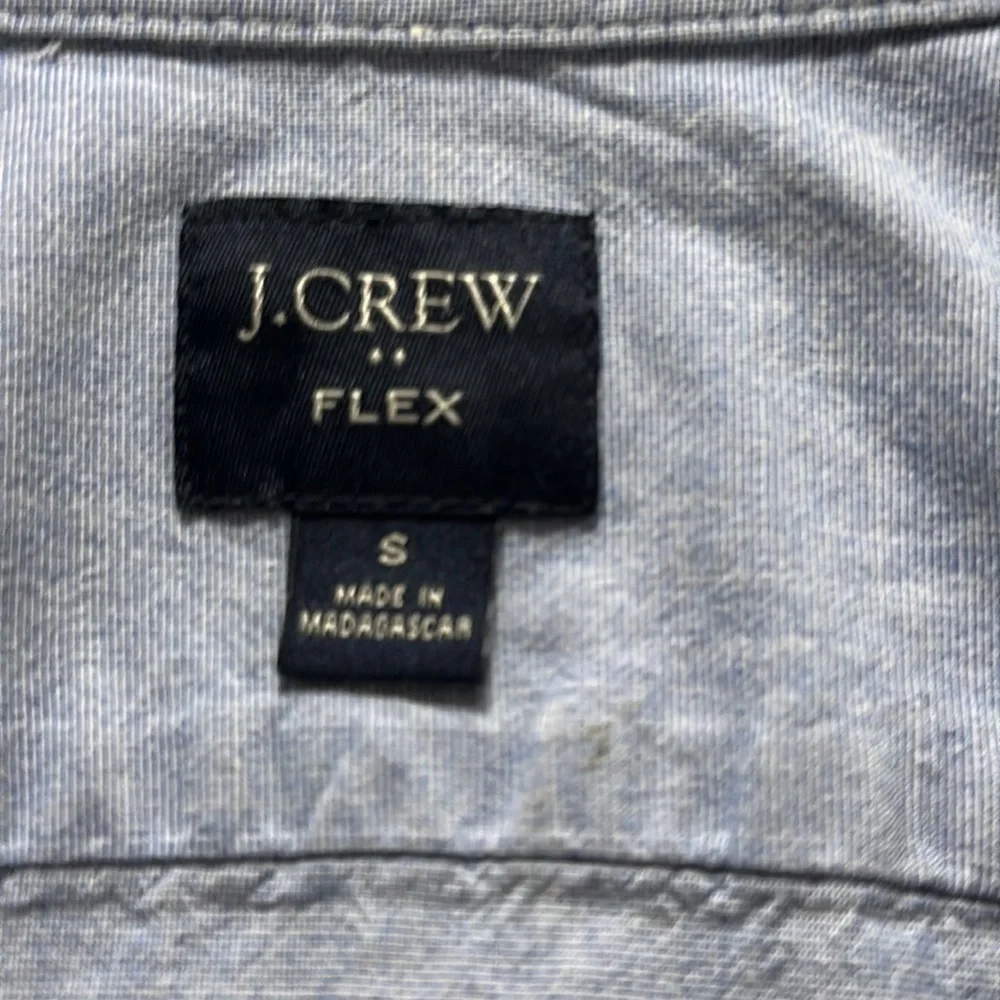 J Crew Mercantile Flex Fit Button Down shirt Blue, Small,  button collar cuffs